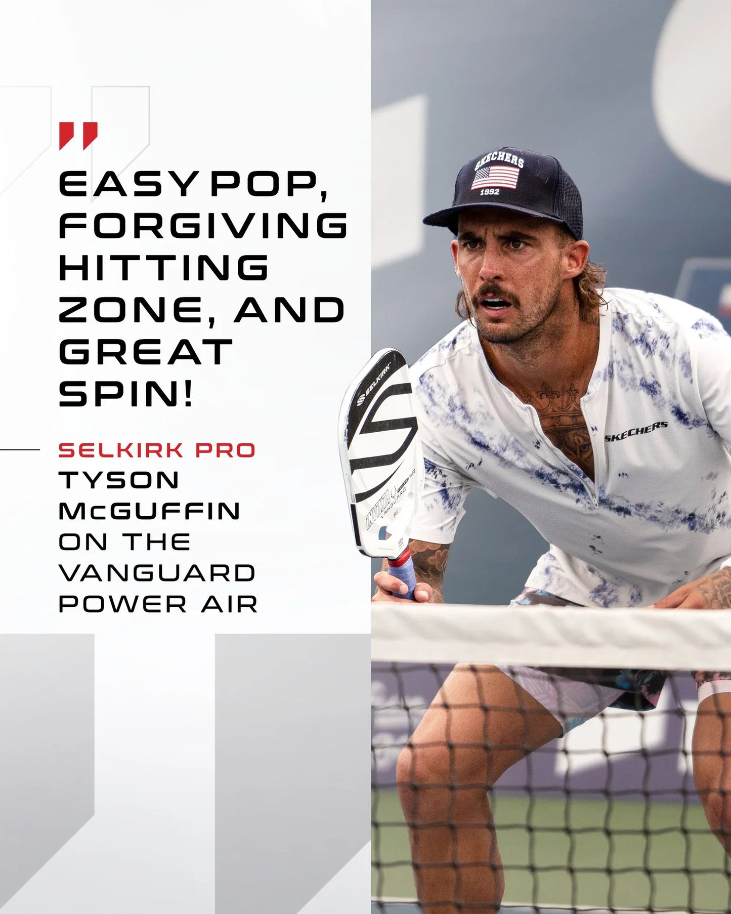 SELKIRK VANGUARD POWER AIR INVIKTA TYSON MCGUFFIN SIGNATURE PADDLE