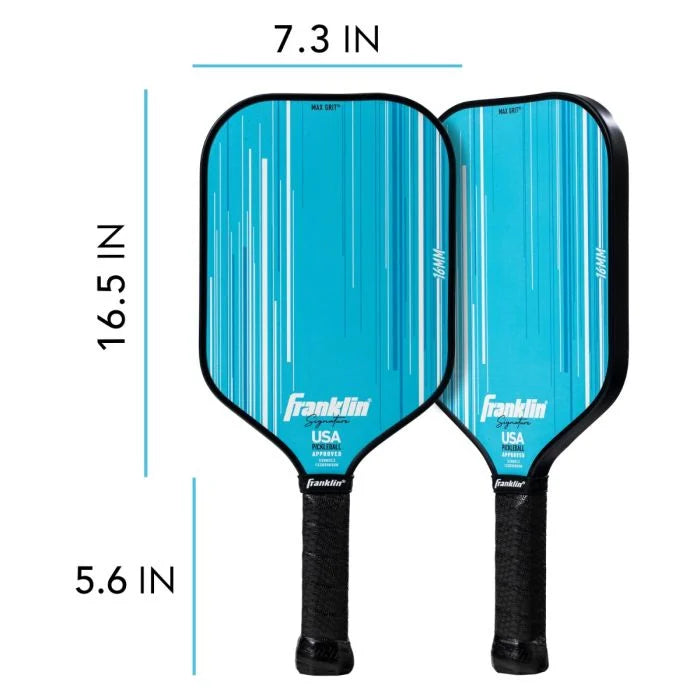 FRANKLIN Franklin Signature Pickleball Paddle- 16MM (BLUE)