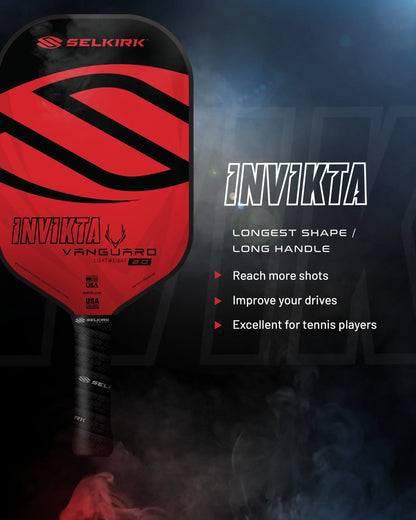 SELKIRK VANGUARD Hybrid Invikta Midweight Paddle Crimson & Black