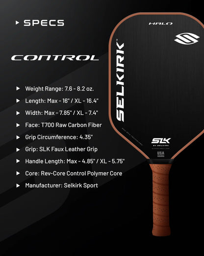 SLK HALO CONTROL 16mm MAX Pickleball Paddle