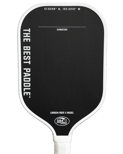 THE BEST PADDLE Carbon Fiber X Model (Elongated Handle) PICKLEBALL PADDLE