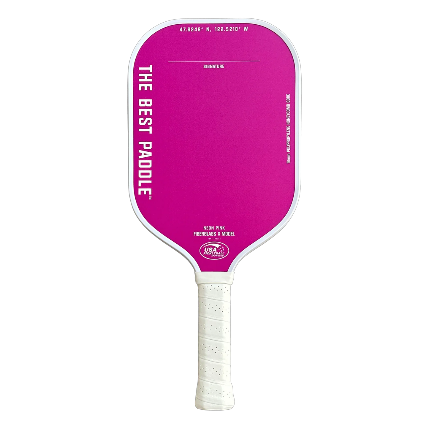 The Best Paddle Fiberglass X Neon Pink (elongated handle